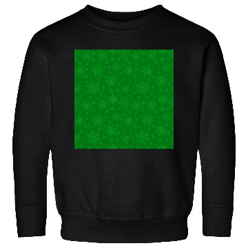 Discover Green Snowflakes Pattern Sweatshirts