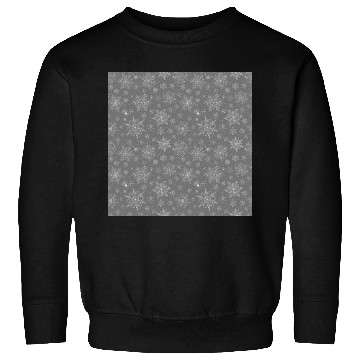 Discover Grey Snowflakes Pattern Sweatshirts