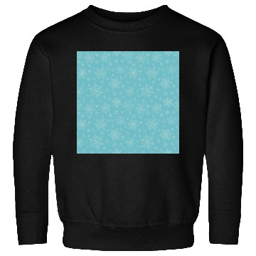 Discover Teal Snowflakes Pattern Sweatshirts