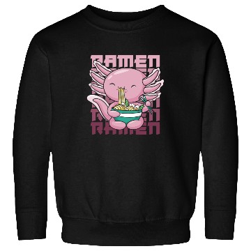 Discover Axolotl Ramen Funny Ramen Lover Gift Sweatshirts