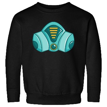 Discover Green Comic Face Protection Nuclear Gas Mask Sweatshirts