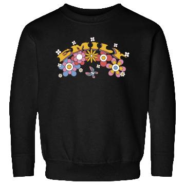 Discover Emily Groovy Flower Tie Dye, Emily Hippie Flower Sweatshirts