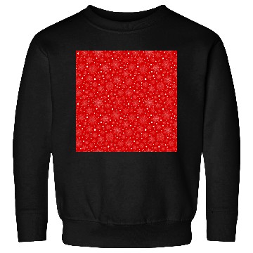 Discover Red Snowflakes Pattern Sweatshirts
