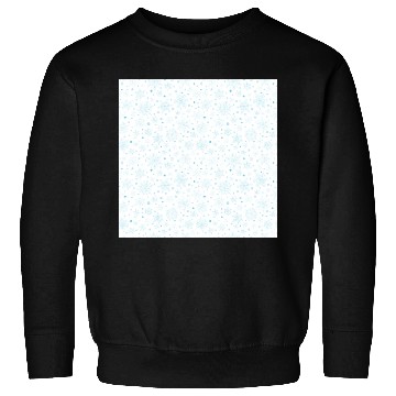 Discover Modern Snowflakes Pattern White Blue Sweatshirts