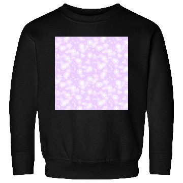 Discover Violet Snowflakes Pattern Sweatshirts
