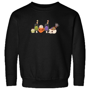 Discover Scary Horror Skull Spooky Sweets and Drinks Sweatshirts