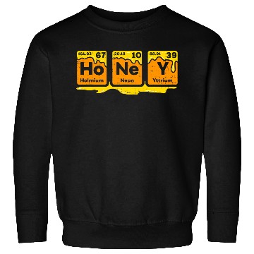 Discover Honey Periodic Table Beekeeper Bee Hives Science Sweatshirts