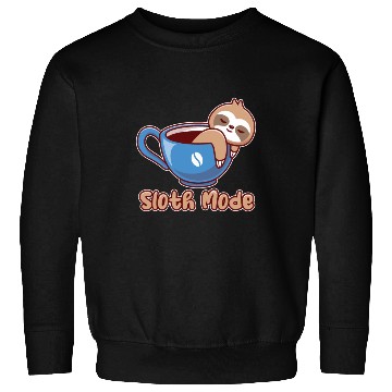 Discover Funny cute lazy sloth coffee design for cool sloth Sweatshirts