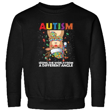 Discover Autism Rudolph Deer Christmas Sweatshirts