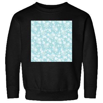 Discover Teal Snowflakes Pattern Sweatshirts
