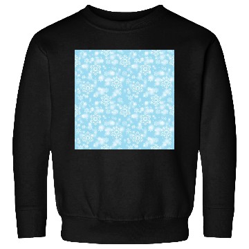 Discover Pretty Blue Snowflakes Pattern Sweatshirts