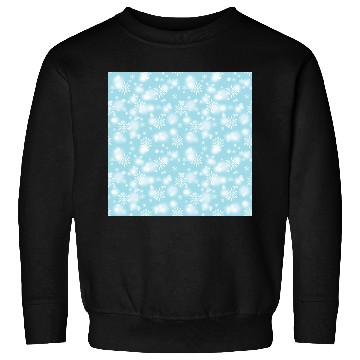 Discover Abstract Blue Snowflakes Pattern Sweatshirts