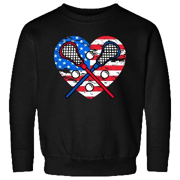 Discover Lacrosse US Flag Sweatshirts