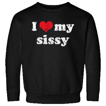 Discover I Love Heart My Sissy Family Brother Sister Sweatshirts