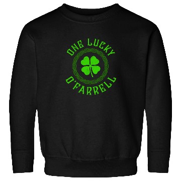 Discover One Lucky O'Farrell Irish Family Four Leaf Clover Sweatshirts