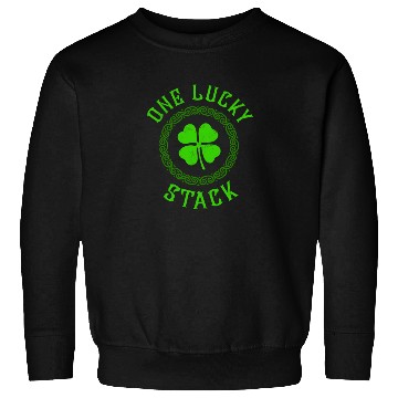 Discover One Lucky Stack Irish Family Four Leaf Clover Sweatshirts