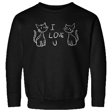 Discover i love you cats cat Sweatshirts