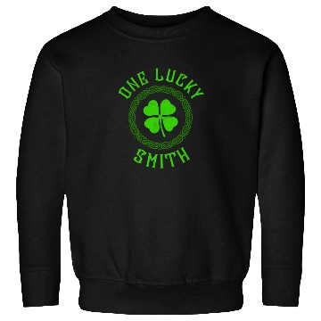 Discover One Lucky Smith Irish Family Four Leaf Clover Sweatshirts
