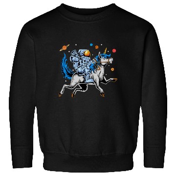 Discover Astronaut riding cute unicorn Sweatshirts