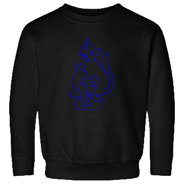 Discover Cat And Dog Blue Sweatshirts