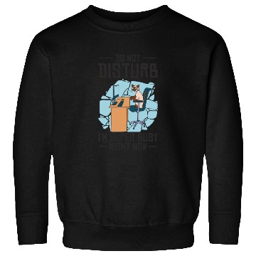 Discover Working Busy Cat Employee Cat Owner Worker Sweatshirts