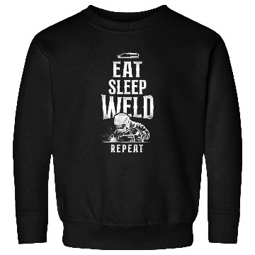 Discover Welder Welding Vintage Eat Sleep Sweatshirts
