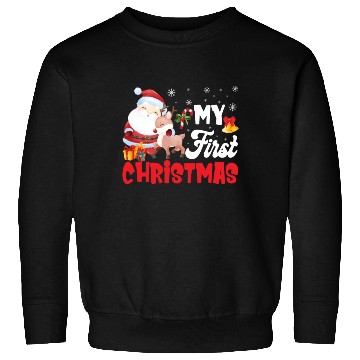 Discover My First Christmas Newborn Baby Sweatshirts