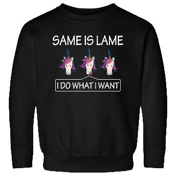 Discover LGBT Same Is Lame Rainbow Unicorn Gift Sweatshirts