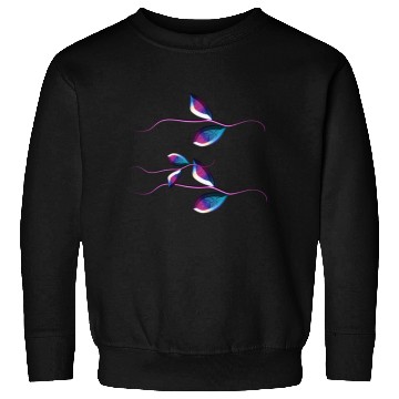 Discover leaves nature stem icon purple Sweatshirts