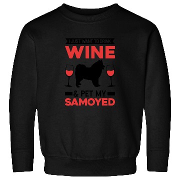 Discover Samoyed And Wine Sweatshirts