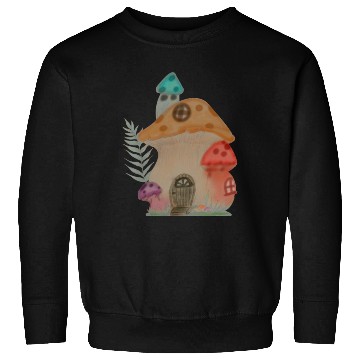 Discover Mushroom house Sweatshirts
