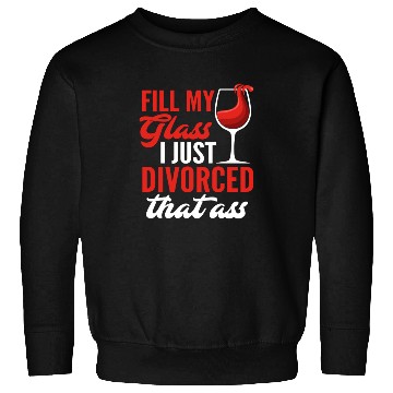Discover Divorce Wine Divorce Party Sweatshirts