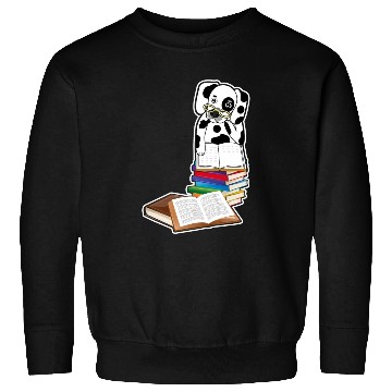 Discover Book Reading Dalmatian Dog Lover Sweatshirts