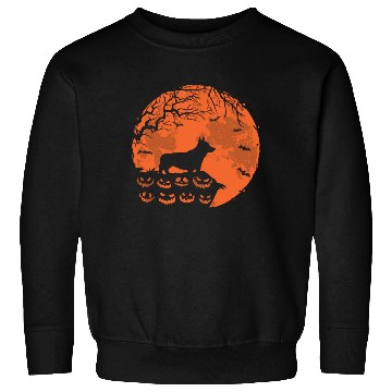 Discover Corgi And Moon Halloween Funny Dog Lover Gift Sweatshirts