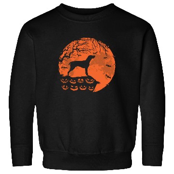 Discover German Shorthaired Pointer And Moon Halloween Sweatshirts