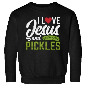 Discover I Love Jesus And Pickles Sweatshirts