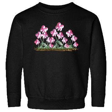 Discover plants pink flowers nature icon Sweatshirts