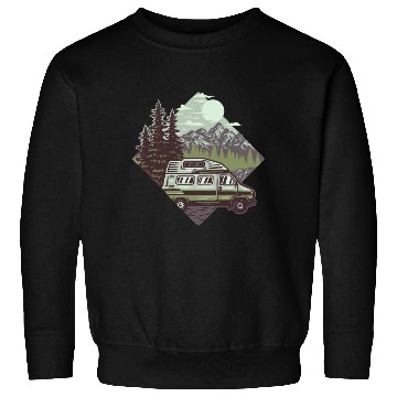 Discover Camping Mountains Wilderness Sweatshirts