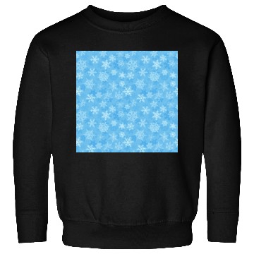 Discover Pretty Light Blue Snowflakes Pattern Sweatshirts