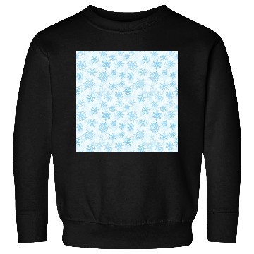 Discover Elegant Snowflakes Pattern White Blue Sweatshirts