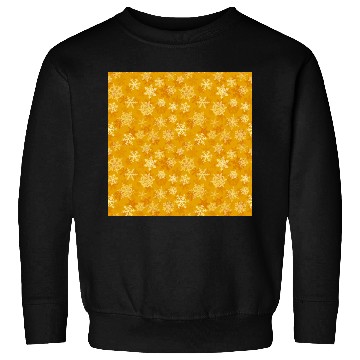 Discover Pretty Orange Snowflakes Pattern Sweatshirts