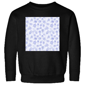Discover Elegant Snowflakes Pattern White Purple Sweatshirts