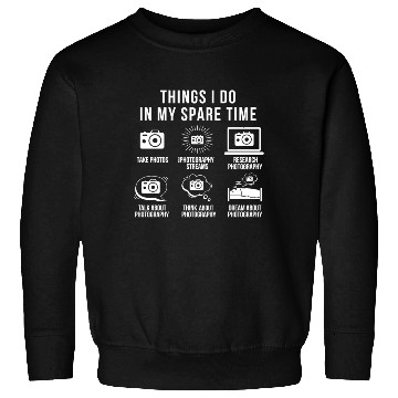Discover Photography Camera Free Time Photographing Sweatshirts