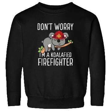 Discover Firefighter Fire Hose Koala Rescueer Firefighter Sweatshirts