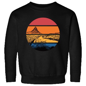 Discover River In Sunset With Mountain Sweatshirts