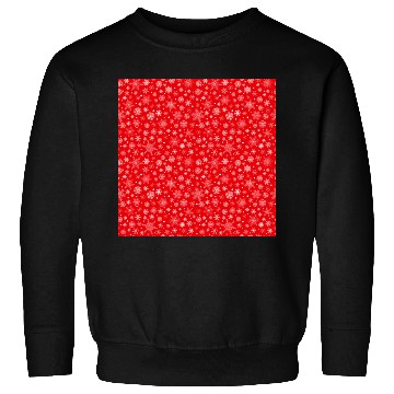 Discover Red Snowflakes Pattern Sweatshirts