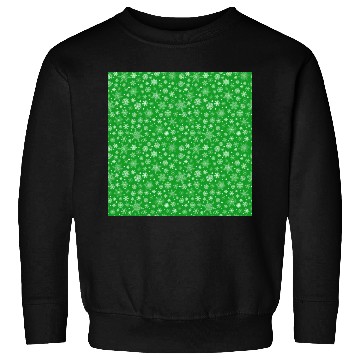 Discover Green Snowflakes Pattern Sweatshirts