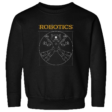 Discover Robotics Robot Vitruvian Man Sweatshirts