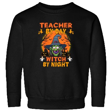 Discover Teacher By Day Witch By Night Sweatshirts