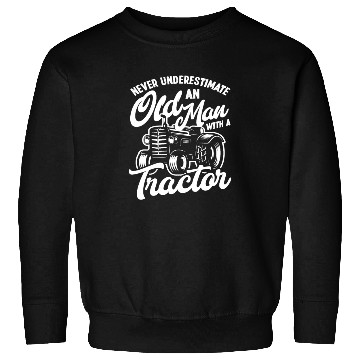 Discover Farmer Old Man Tractor Sweatshirts